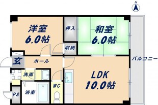 ハイドリーム新石切の物件間取画像